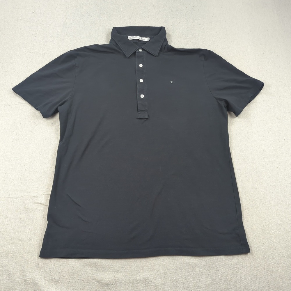 Criquet Shirt Mens Extra Large Black Performance Stretch Tennis Athleisure Slim